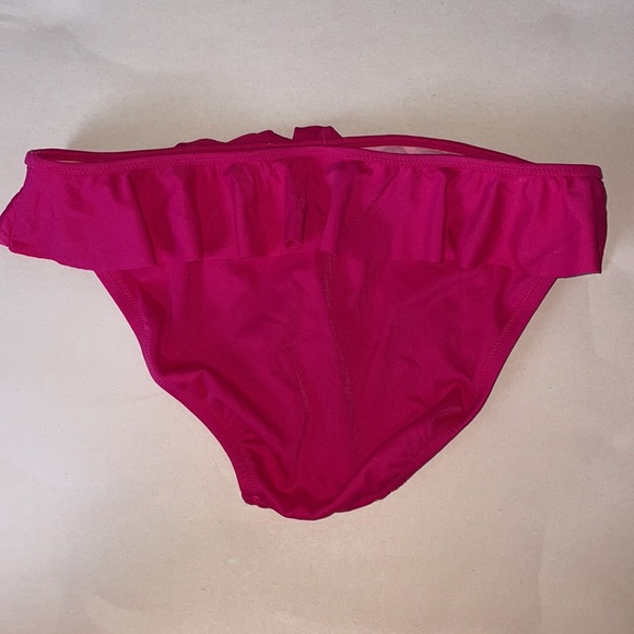 💖 J. Crew White & Dark Pink Ruffled Bikini 👙 - Picture 6 of 9
